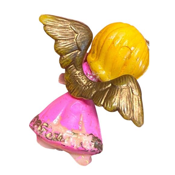 Vintage Mid-Century Modern MCM Christmas Angels Trio Miniature Celestial Kitschy - Picture 11 of 16